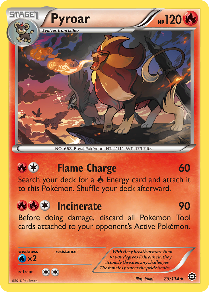 Pyroar (23/114) [XY: Steam Siege] | Arkham Games and Comics