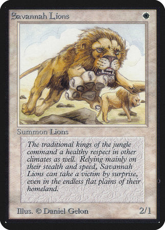 Savannah Lions [Limited Edition Alpha] | Arkham Games and Comics