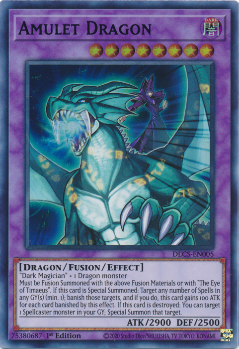 Amulet Dragon (Purple) [DLCS-EN005] Ultra Rare | Arkham Games and Comics