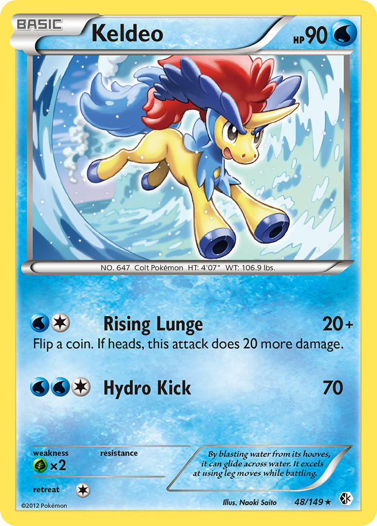 Keldeo (48/149) [Black & White: Boundaries Crossed] | Arkham Games and Comics