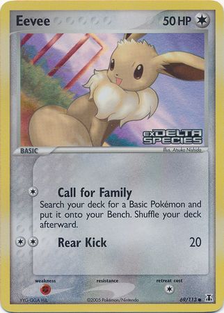 Eevee (69/113) (Stamped) [EX: Delta Species] | Arkham Games and Comics