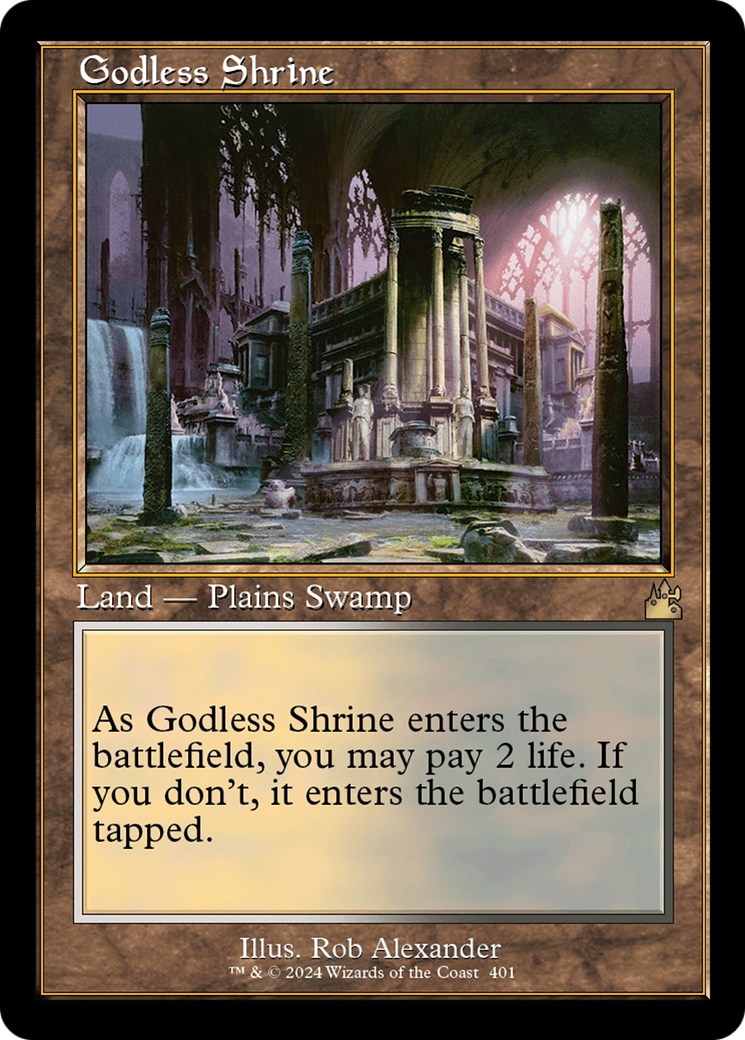 Godless Shrine (Retro) [Ravnica Remastered] | Arkham Games and Comics