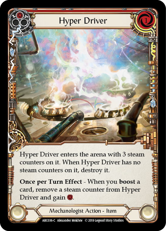 Hyper Driver [ARC036-C] (Arcane Rising)  1st Edition Rainbow Foil | Arkham Games and Comics