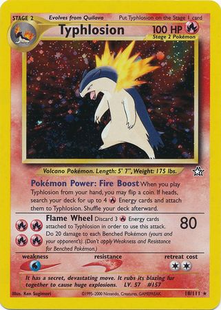 Typhlosion (18/111) [Neo Genesis Unlimited] | Arkham Games and Comics