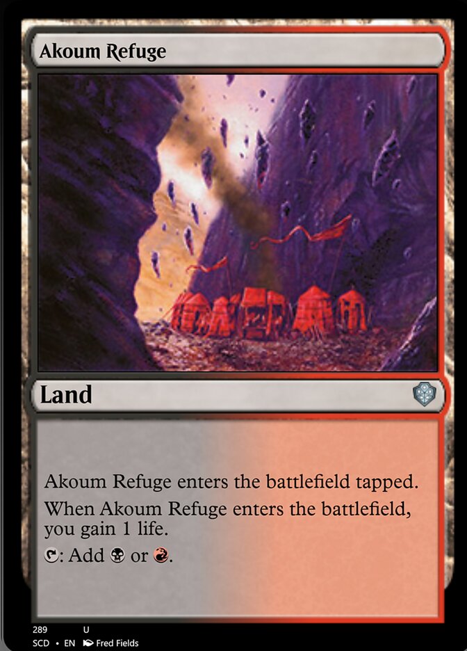 Akoum Refuge [Starter Commander Decks] | Arkham Games and Comics