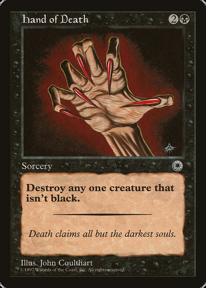 Hand of Death (Without Creature Color Explanation) [Portal] | Arkham Games and Comics