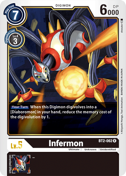 Infermon [BT2-062] [Release Special Booster Ver.1.0] | Arkham Games and Comics