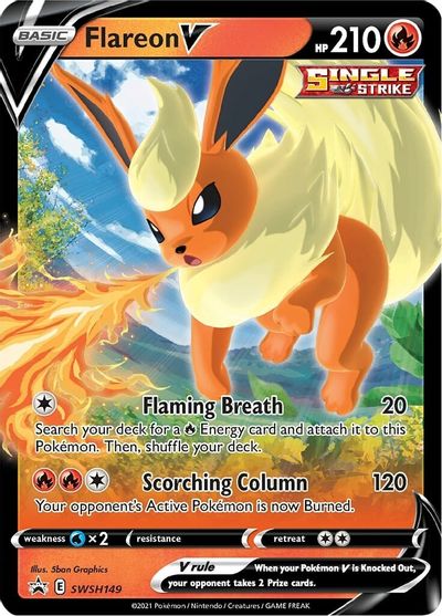 Flareon V (SWSH149) [Sword & Shield: Black Star Promos] | Arkham Games and Comics