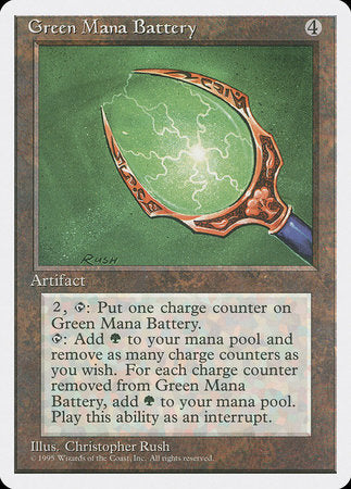 Green Mana Battery [Fourth Edition] | Arkham Games and Comics