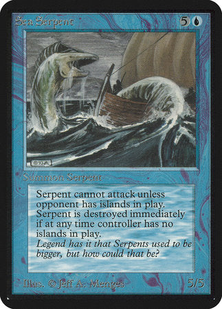 Sea Serpent [Limited Edition Alpha] | Arkham Games and Comics