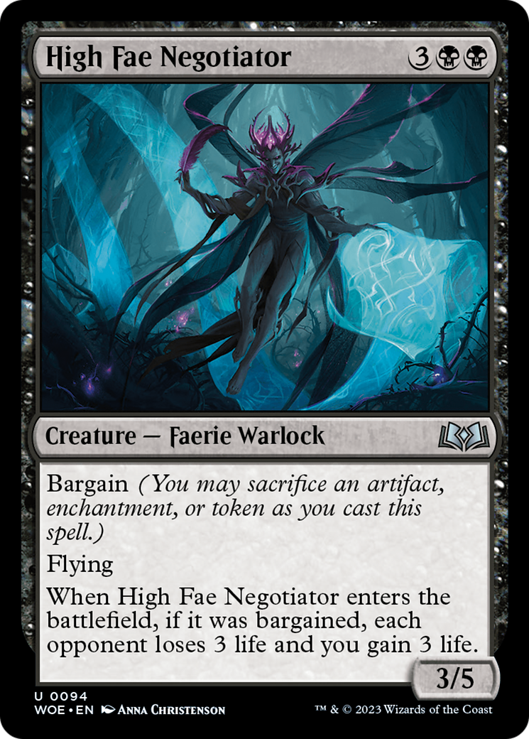 High Fae Negotiator [Wilds of Eldraine] | Arkham Games and Comics