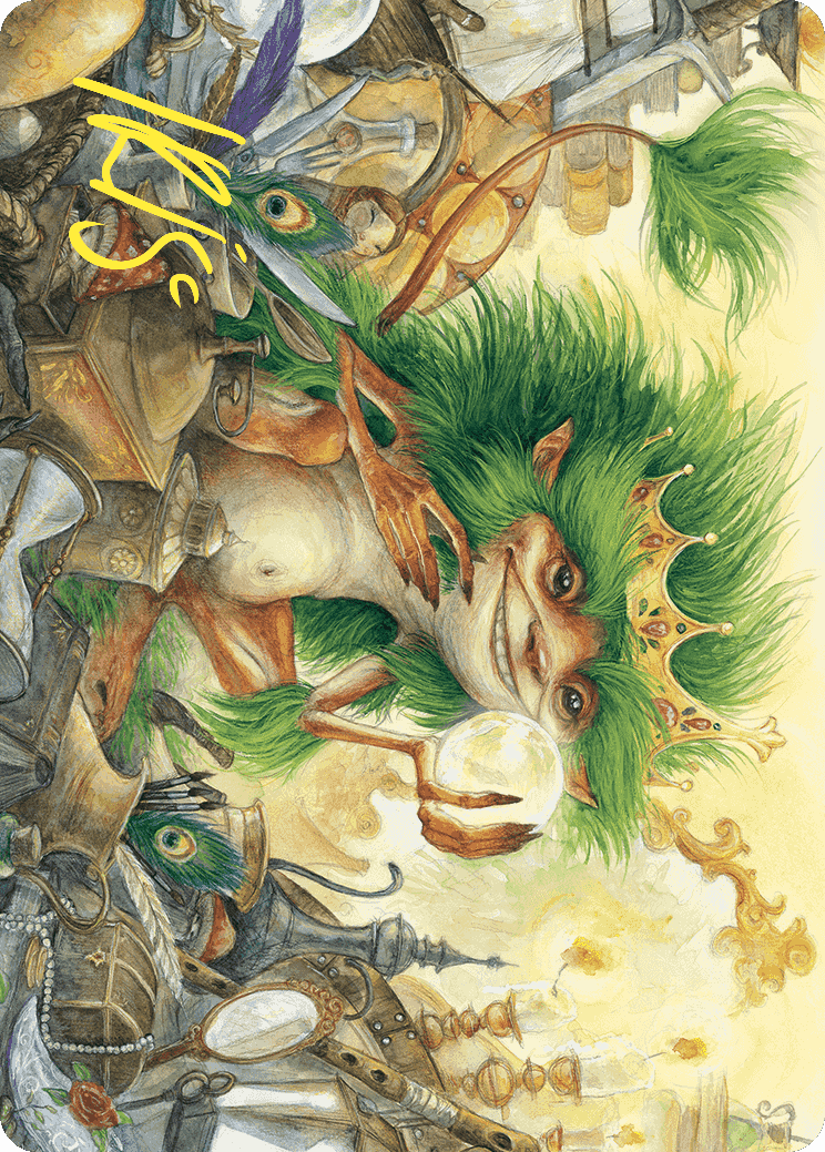Knickknack Ouphe Art Card (Gold-Stamped Signature) [Wilds of Eldraine Art Series] | Arkham Games and Comics