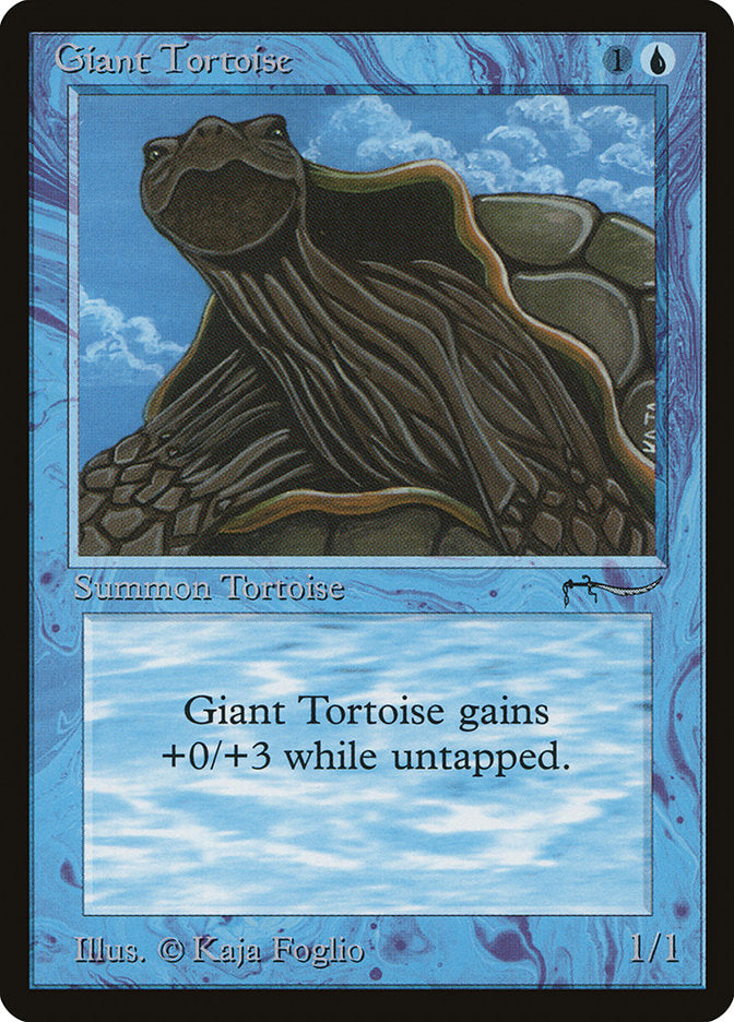 Giant Tortoise (Dark Mana Cost) [Arabian Nights] | Arkham Games and Comics