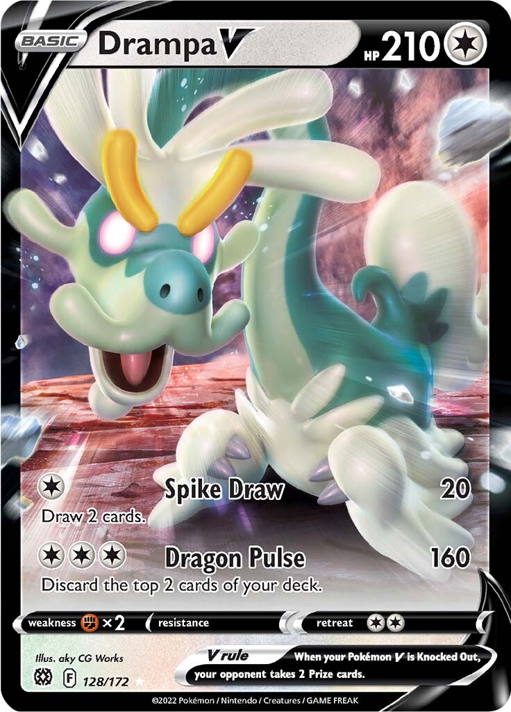 Drampa V (128/172) [Sword & Shield: Brilliant Stars] | Arkham Games and Comics