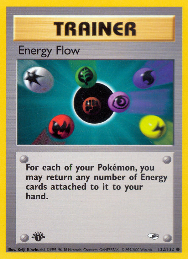 Energy Flow (122/132) [Gym Heroes 1st Edition] | Arkham Games and Comics