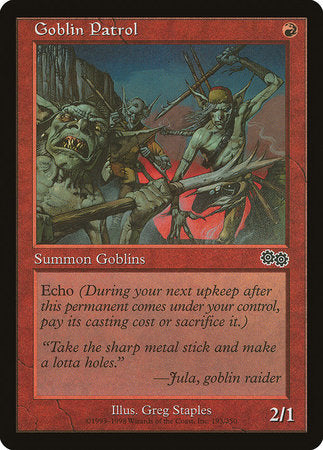 Goblin Patrol [Urza's Saga] | Arkham Games and Comics