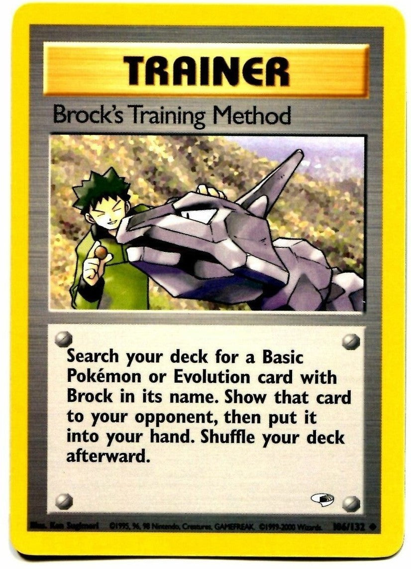 Brock's Training Method (106/132) [Gym Heroes Unlimited] | Arkham Games and Comics