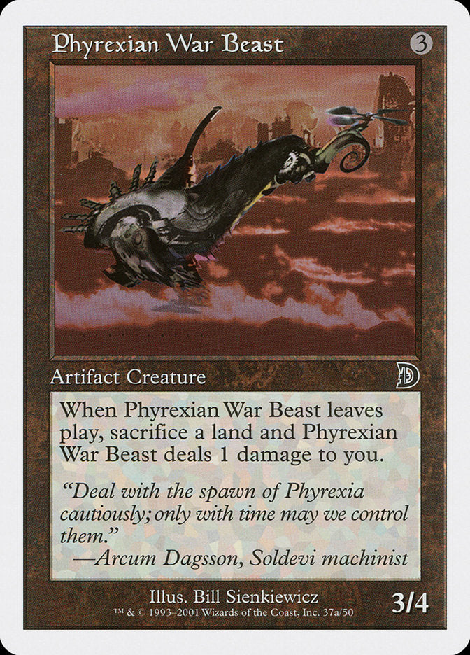 Phyrexian War Beast (Signature on Left) [Deckmasters] | Arkham Games and Comics