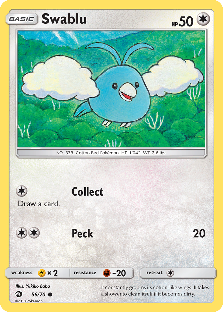 Swablu (56/70) [Sun & Moon: Dragon Majesty] | Arkham Games and Comics