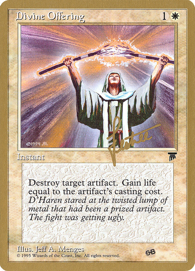 Divine Offering (Bertrand Lestree) (SB) [Pro Tour Collector Set] | Arkham Games and Comics