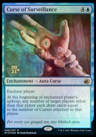 Curse of Surveillance [Innistrad: Midnight Hunt Prerelease Promos] | Arkham Games and Comics