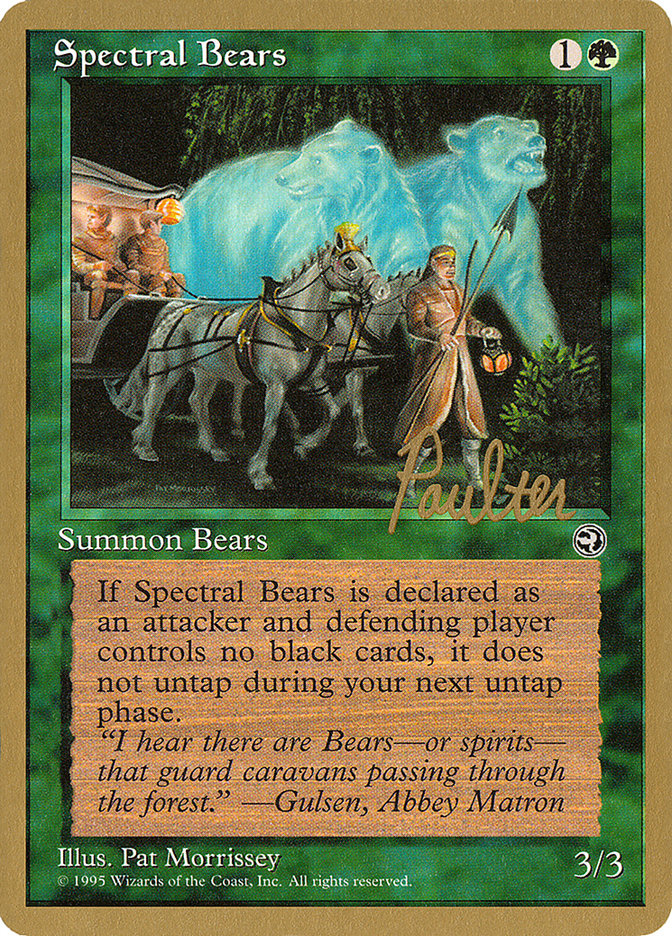 Spectral Bears (Preston Poulter) [Pro Tour Collector Set] | Arkham Games and Comics
