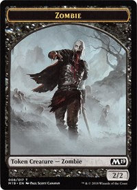 Zombie // Goblin Double-sided Token (Game Night) [Core Set 2019 Tokens] | Arkham Games and Comics