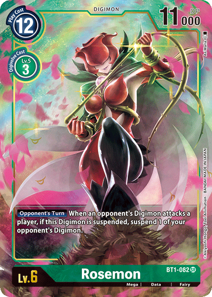 Rosemon [BT1-082] (Alternate Art) [Release Special Booster Ver.1.0] | Arkham Games and Comics