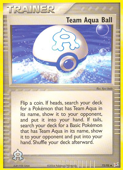 Team Aqua Ball (75/95) [EX: Team Magma vs Team Aqua] | Arkham Games and Comics