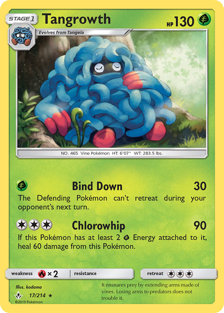 Tangrowth (17/214) [Sun & Moon: Unbroken Bonds] | Arkham Games and Comics