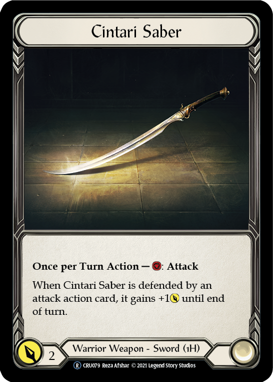 Cintari Saber [U-CRU079] (Crucible of War Unlimited)  Unlimited Normal | Arkham Games and Comics