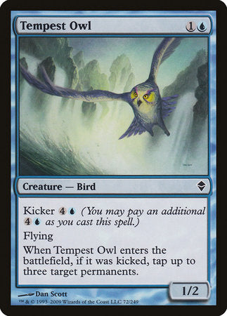 Tempest Owl [Zendikar] | Arkham Games and Comics