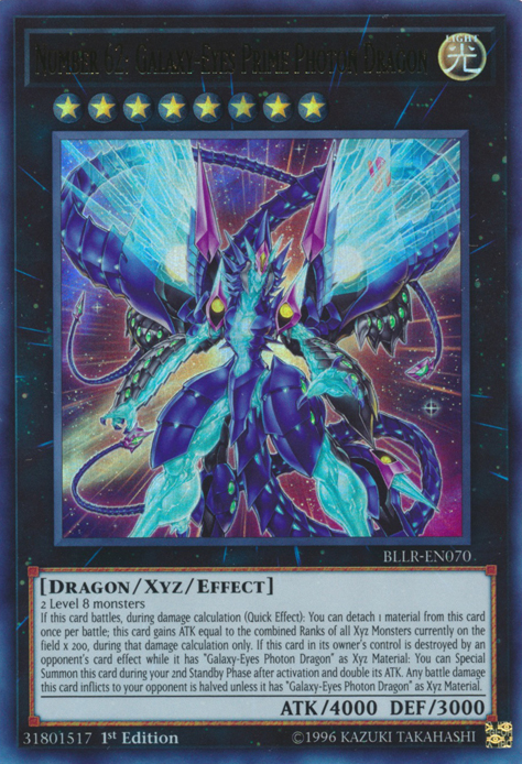 Number 62: Galaxy-Eyes Prime Photon Dragon [BLLR-EN070] Ultra Rare | Arkham Games and Comics