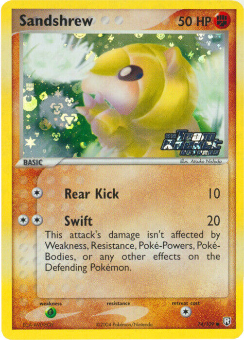 Sandshrew (74/109) (Stamped) [EX: Team Rocket Returns] | Arkham Games and Comics