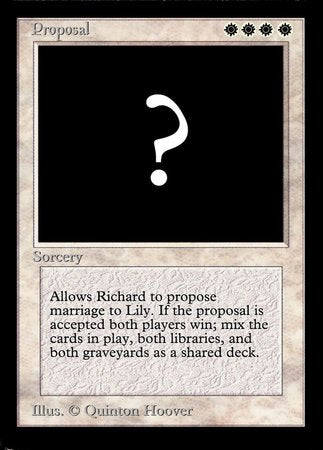 Proposal [Celebration Cards] | Arkham Games and Comics