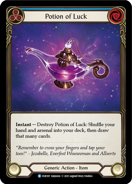 Potion of Luck [EVR187] (Everfest)  1st Edition Cold Foil | Arkham Games and Comics