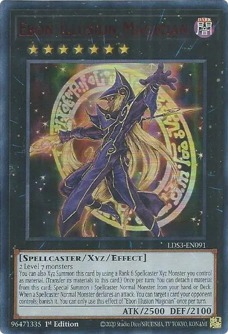 Ebon Illusion Magician (Red) [LDS3-EN091] Ultra Rare | Arkham Games and Comics