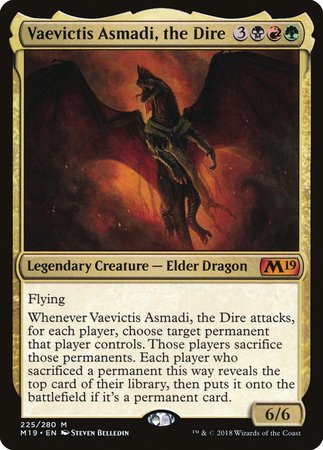 Vaevictis Asmadi, The Dire [Core Set 2019] | Arkham Games and Comics