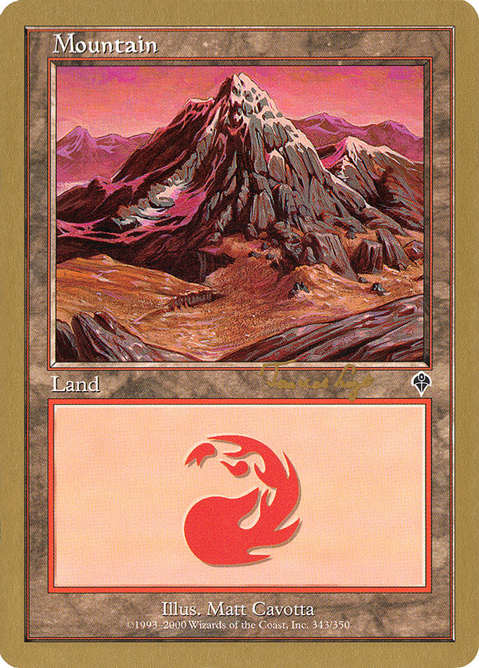 Mountain (tvdl343) (Tom van de Logt) [World Championship Decks 2001] | Arkham Games and Comics