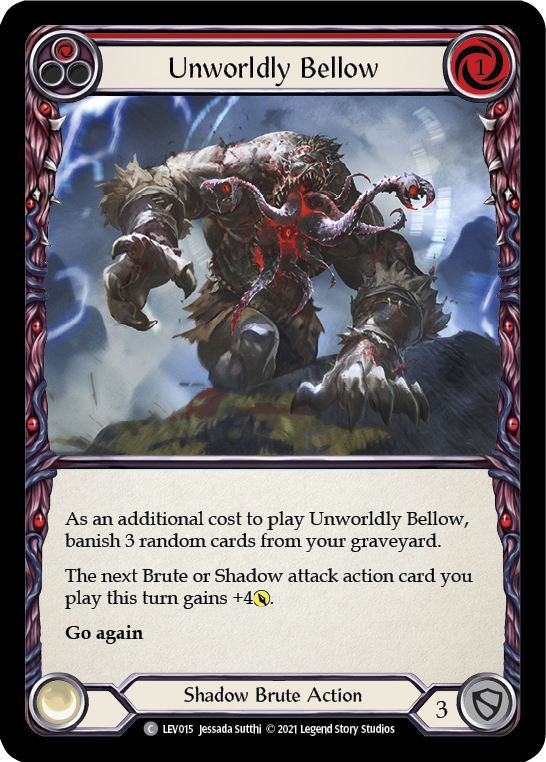 Unworldly Bellow (Red) [LEV015] (Monarch Levia Blitz Deck) | Arkham Games and Comics