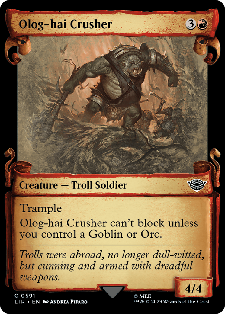 Olog-Hai Crusher [The Lord of the Rings: Tales of Middle-Earth Showcase Scrolls] | Arkham Games and Comics