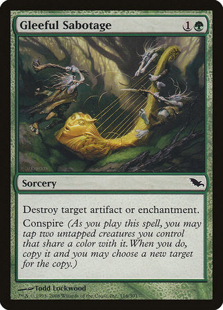 Gleeful Sabotage [Shadowmoor] | Arkham Games and Comics
