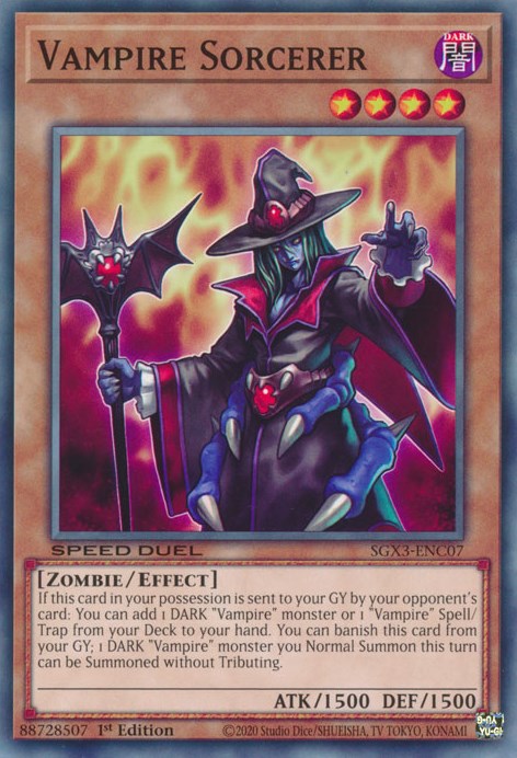 Vampire Sorcerer [SGX3-ENC07] Common | Arkham Games and Comics