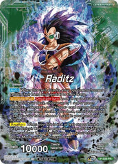 Raditz // Raditz, Brotherly Revival (Gold Stamped) (P-338) [Saiyan Showdown Prerelease Promos] | Arkham Games and Comics