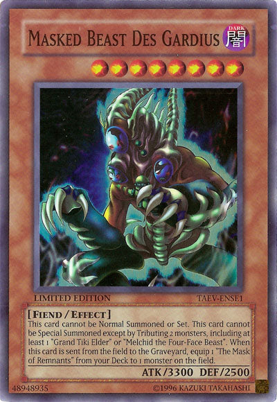 Masked Beast Des Gardius [TAEV-ENSE1] Super Rare | Arkham Games and Comics