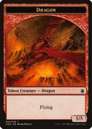 Dragon Token (006) [Commander Anthology Tokens] | Arkham Games and Comics