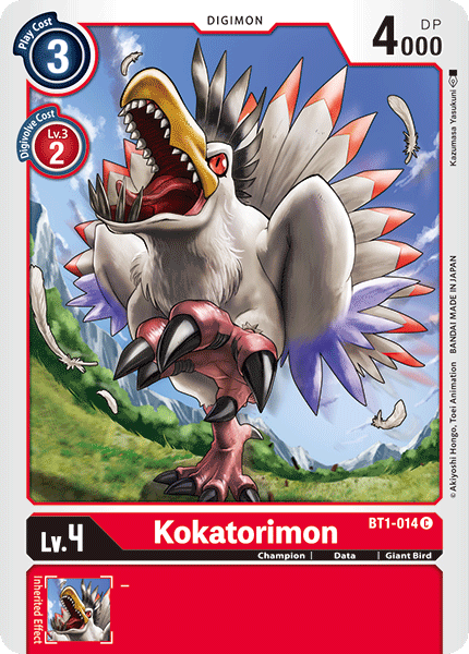 Kokatorimon [BT1-014] [Release Special Booster Ver.1.0] | Arkham Games and Comics