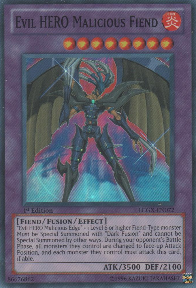 Evil HERO Malicious Fiend [LCGX-EN072] Super Rare | Arkham Games and Comics