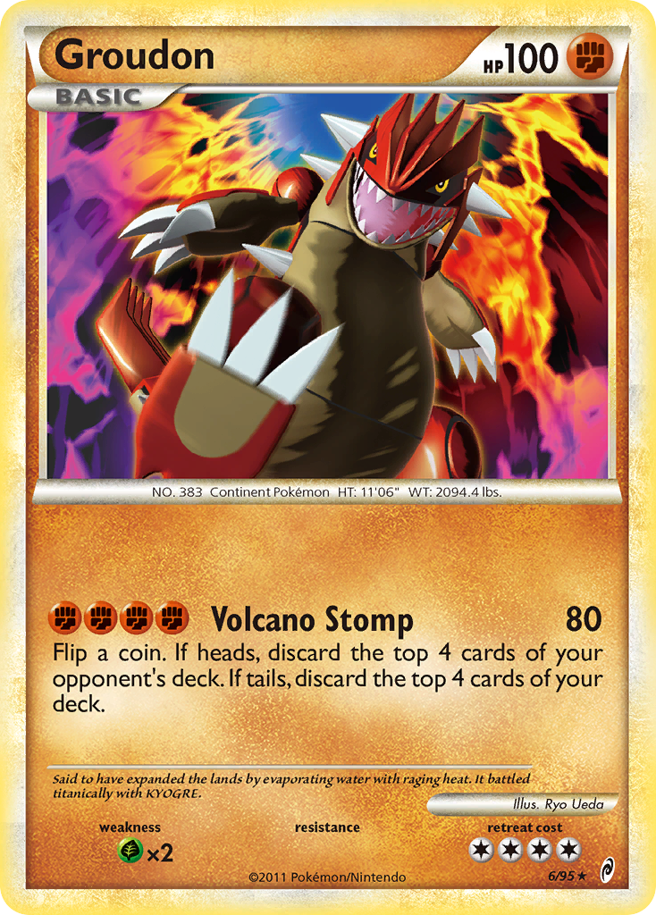 Groudon (6/95) [HeartGold & SoulSilver: Call of Legends] | Arkham Games and Comics