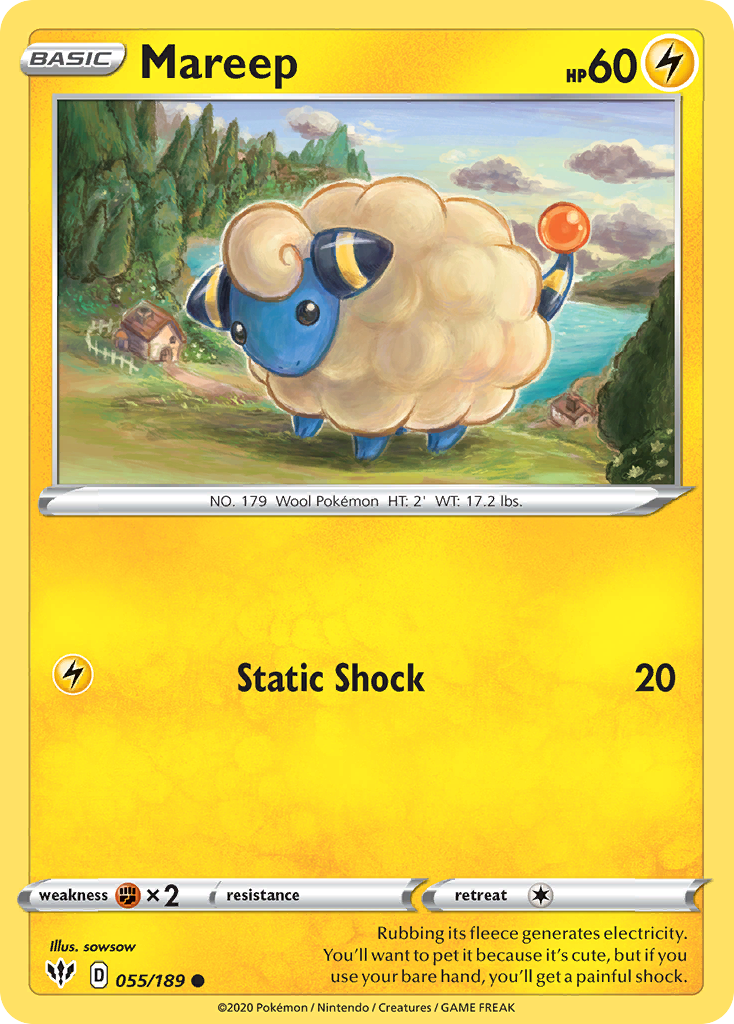 Mareep (055/189) [Sword & Shield: Darkness Ablaze] | Arkham Games and Comics